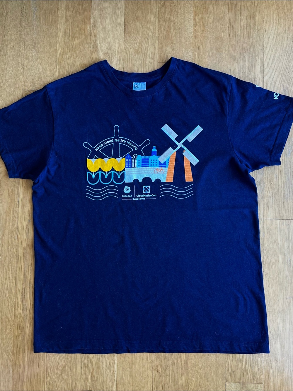 NWOT Cloud Native Conference Navy Graphic Tee